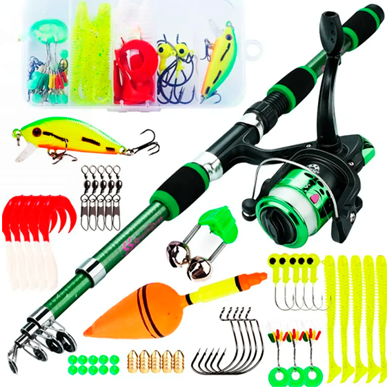 Kit Profissional de Pesca ProFish [MAIS DE 100 PEÇAS]